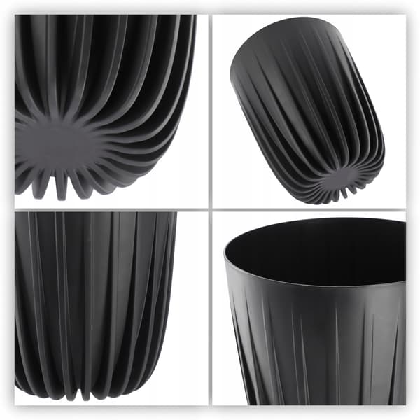 KADAX Urtepotte med Indsats 14,5x17cm Rund Plastindsats