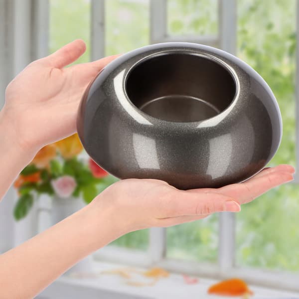 KADAX Urtepotteskjuler til Compositions Compositions Midterstykke Ikebana Base Grafit 9,5 cm