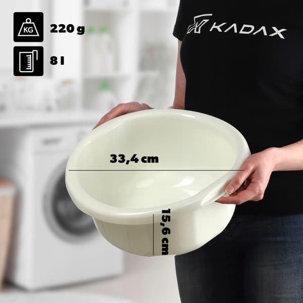 KADAX 8L Rund Universal Tvättbalja i Plast