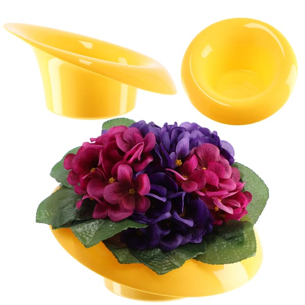 KADAX Blomkruksskydd för kompositioner och dekorationer Ikebana bas gul 9cm