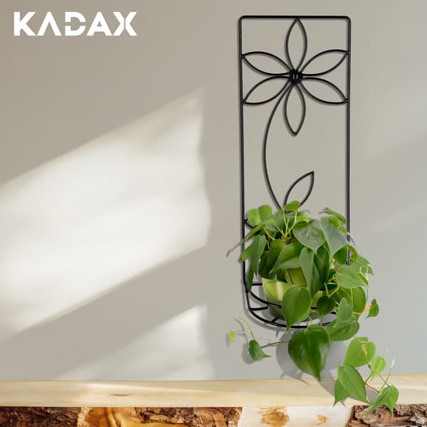 KADAX Metal væghængt blomsterstativ Loft til blomster, planter og potter