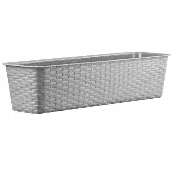 KADAX Balkonkasse 60 cm Urtepotte Urtepotte Balkon Grå