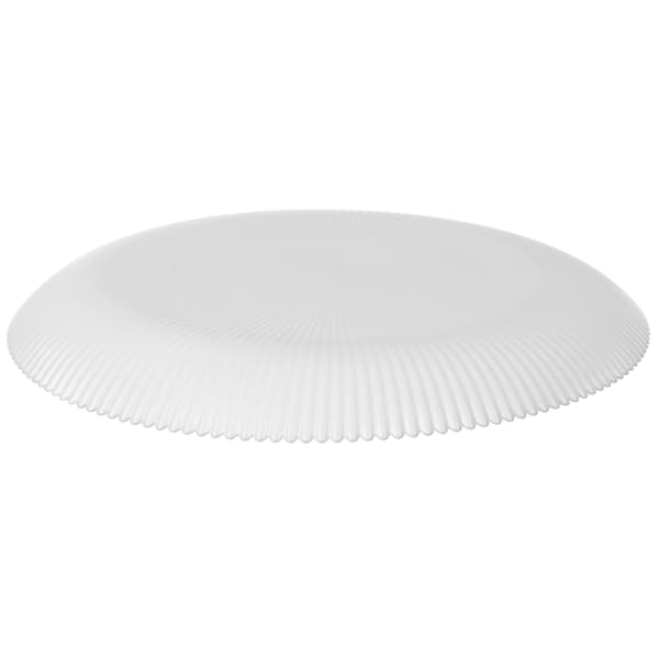 KADAX Middagstallerken Lav 26,5 cm Glas Stor Rund Glas Flad Rillet