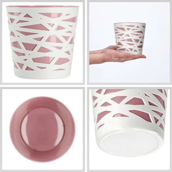 KADAX Urtepotte Plastik Lågindsats til Blomster og Planter 13cm Pink