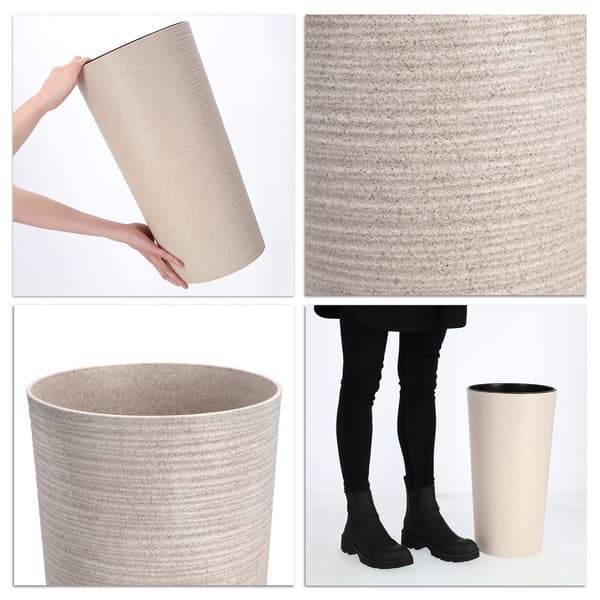 KADAX Urtepotte, Urtepottedæksel, Høj, 47 cm, Med Indsats, Til Stue, Beige