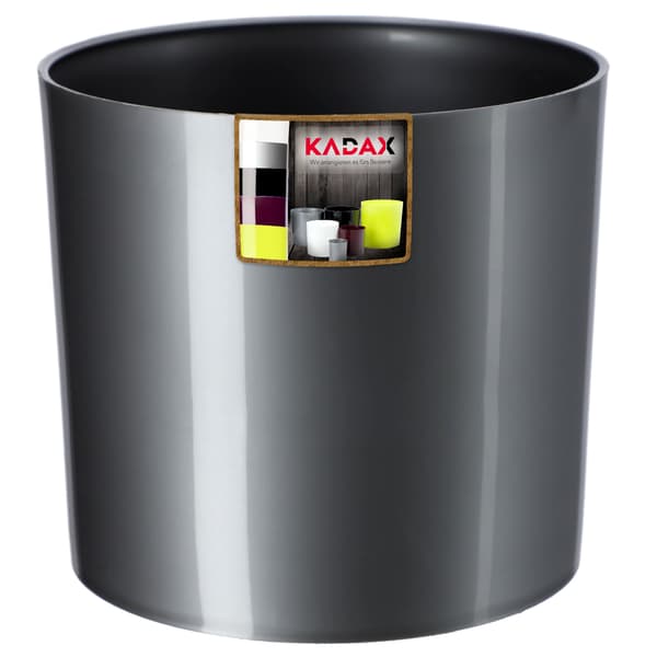 KADAX Blomkruka Rund Plastkruka 12,5 cm Silver