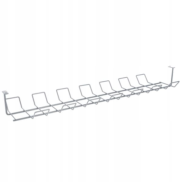 KADAX Kabeldæksel Kabelorganisator Under Bordplade Sølv 72cm