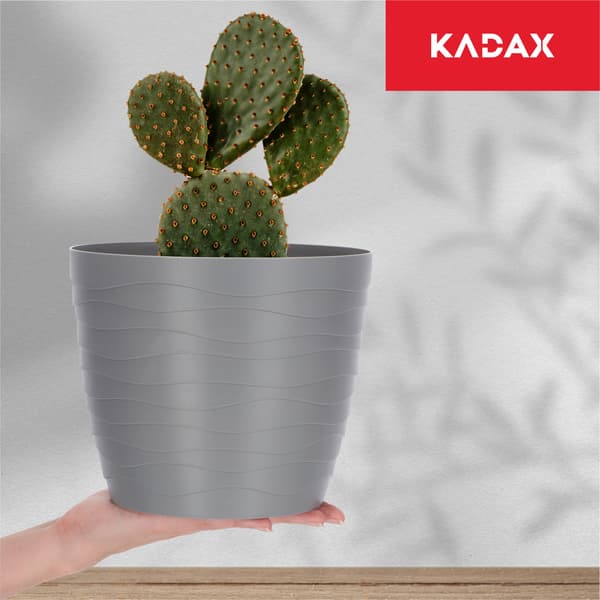 KADAX Urtepotte, Urtepotte, Grå, Rund, 19 cm, Plast