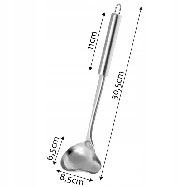 KADAX Øse, Sauceøse, Suppeøse, Rustfrit stål, 30 cm