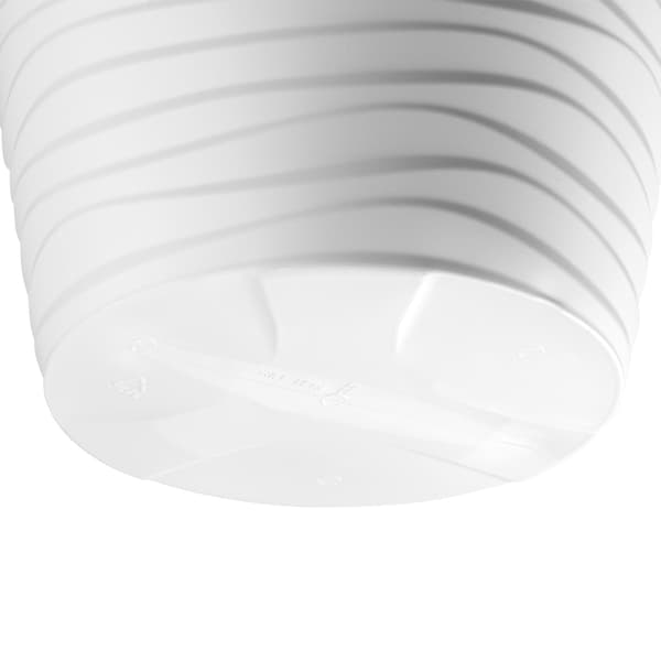 KADAX Blomkruka 35cm Lock med Insats Blomkruka Vit Plast