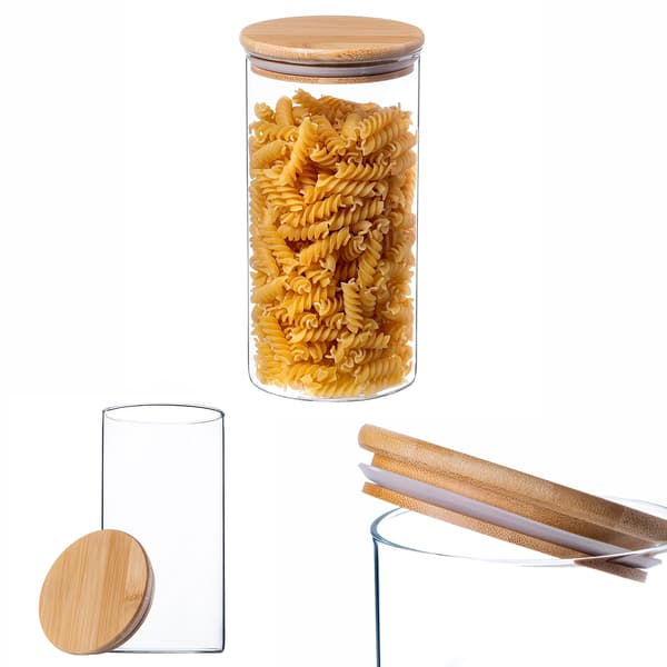 KADAX Matbehållare Pasta Glas Kryddburk med Lock 1,4L