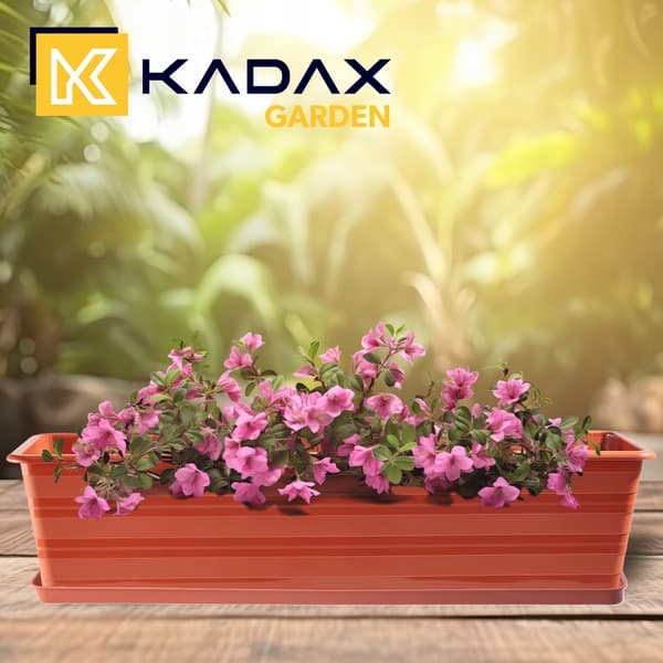 KADAX Balkonkasse 60 cm Urtepotte Urtepottestativ Balkon Blomsterstativ