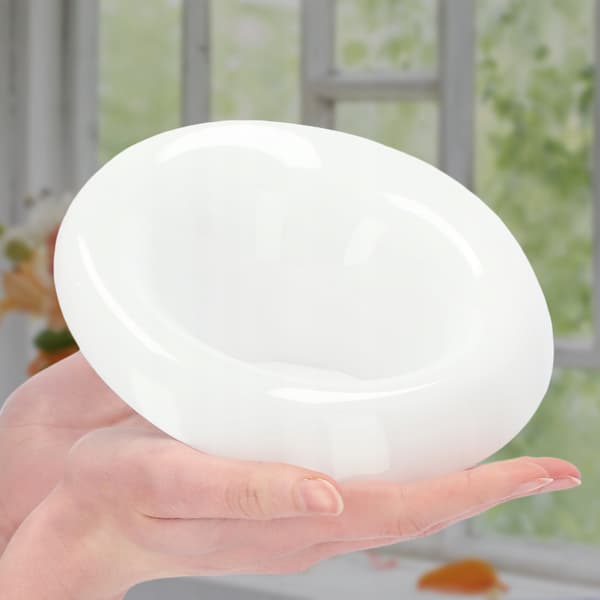 KADAX Urtepotteskjuler til Arrangementer Kompositioner Dekorationsfod Ikebana Hvid 9cm