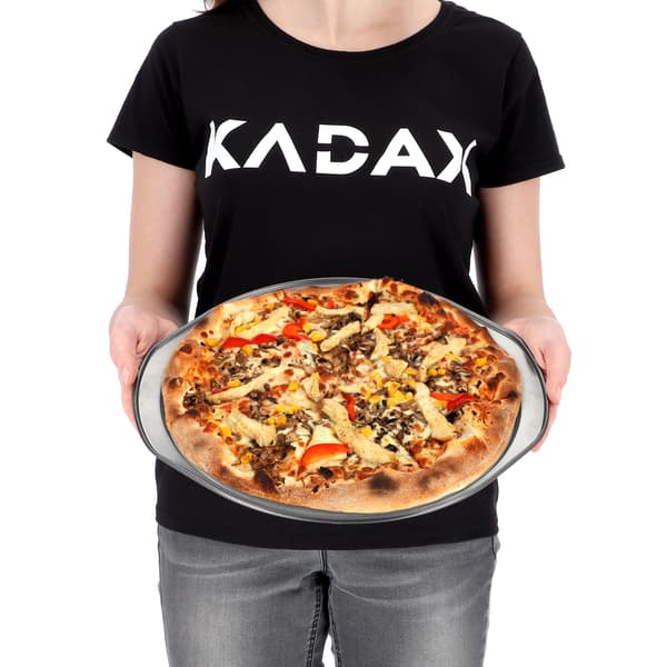 KADAX Rund pizzaplåt 31 cm perforerad plåt