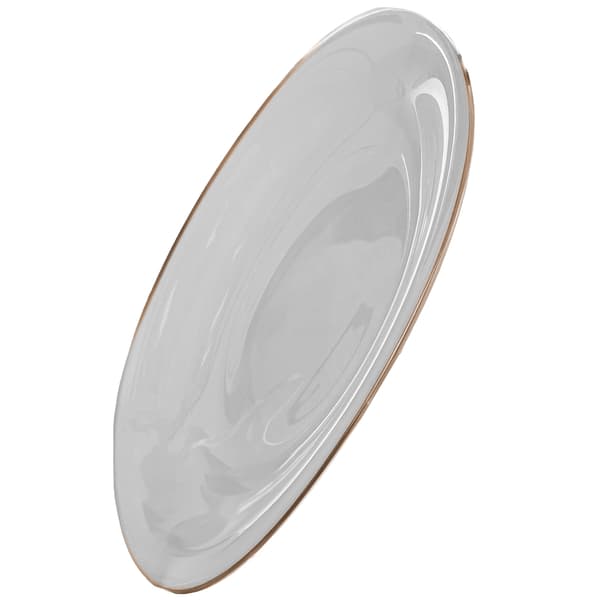 KADAX Desserttallrik 21,5 cm Vitguldsglas Flat Tårtfat
