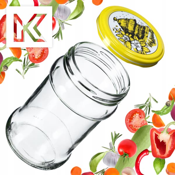 KADAX Seno purkit 315ml 10kpl 66mm + "Bees" kannet