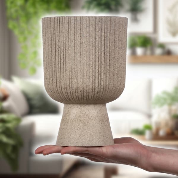 KADAX Blomkruka, Blomkruka, Gräsmatta, Plastlock, 18 cm, Blomställ, Beige