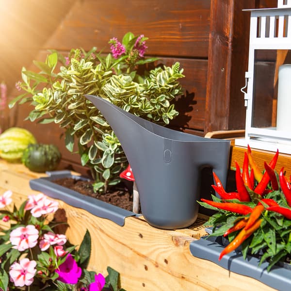 KADAX vandkande til havebrug til vanding af blomster og planter, lille plastik, 1,2 l
