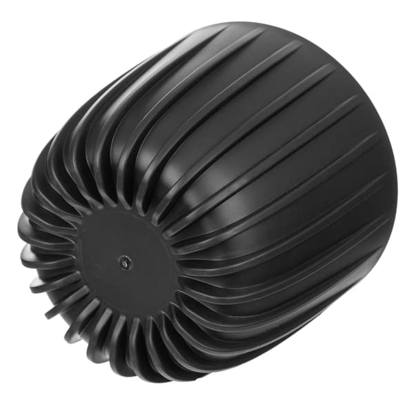 KADAX Urtepotte Urtepottedæksel 16 cm Rund Plastik Blomsterfod Sort