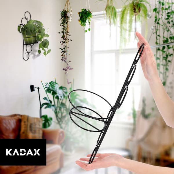 KADAX Metal væghængt blomsterstativ Loft til blomster, planter og potter