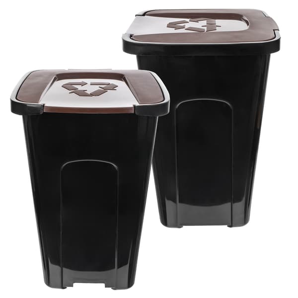 KADAX Affaldssorteringsspand 50L Brun Bio