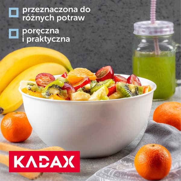 KADAX Plastskål 0,5L Fruktsalladsskål Liten Universal 13cm