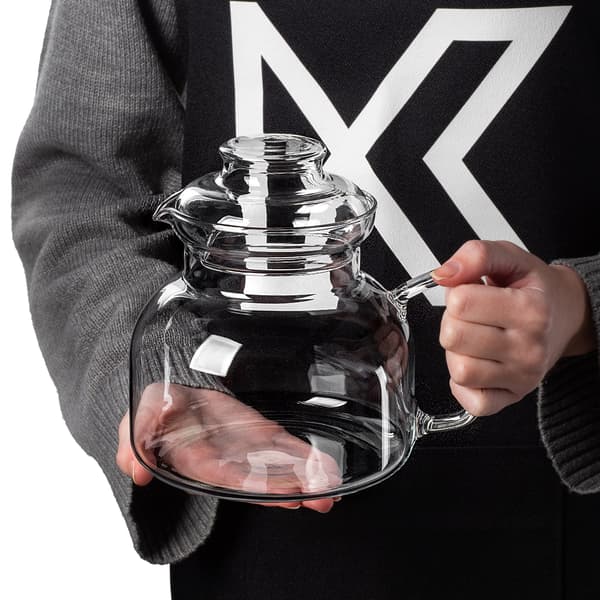 KADAX Värmebeständig glaskanna med värmeelement för örtte 1,5 l 1500 ml