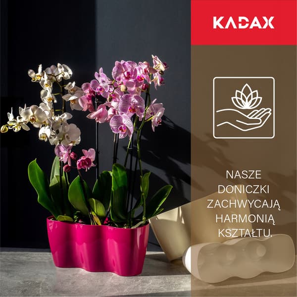KADAX Urtepotte, Urtepotte, Skål, Blomsterfod, Plast, 35 cm, Creme