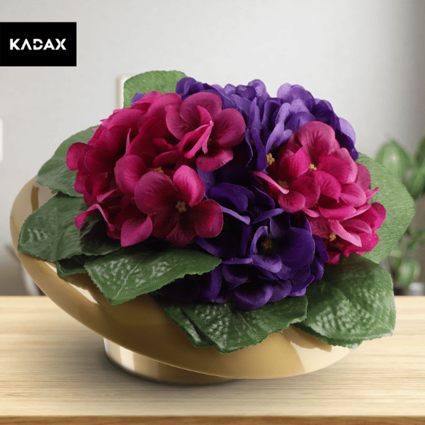 KADAX Urtepotteskjuler til Kompositioner Dekorationer Ikebana Base Guld 9cm