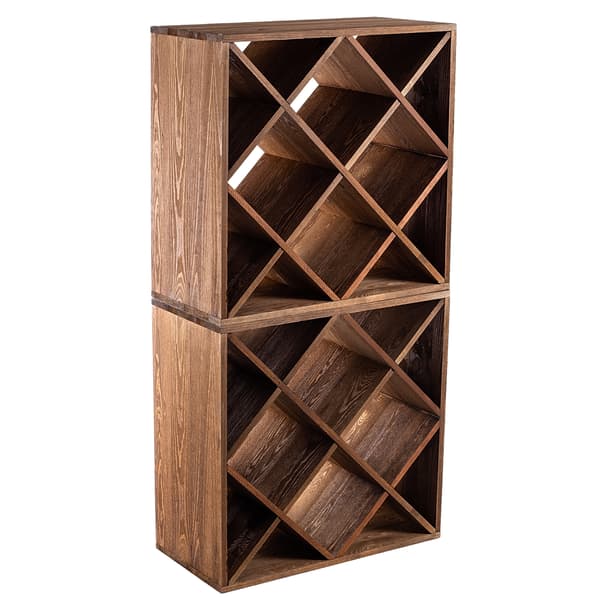 KADAX Vinställ i trä, 48 flaskor, alkoholskåp, 104 cm, set om 2