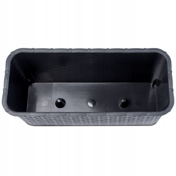 KADAX Balkonkasse 40 cm Urtepotte Urtepotte Balkon Antracit
