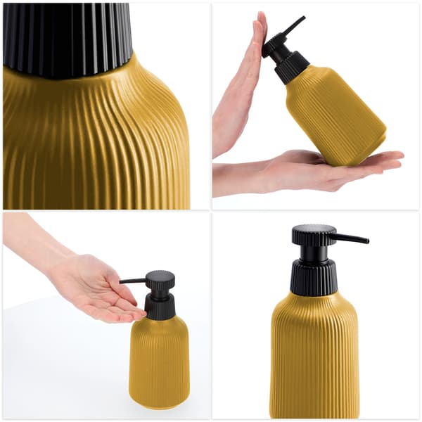 KADAX Dispenser för flytande tvål 400ml badrumsbehållare med pump