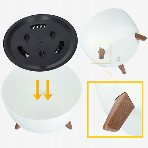 KADAX Blomkruka, Planter, Lock, Ben, Insats, Blomställning, 40 cm, Vit, Rund, 2 st.