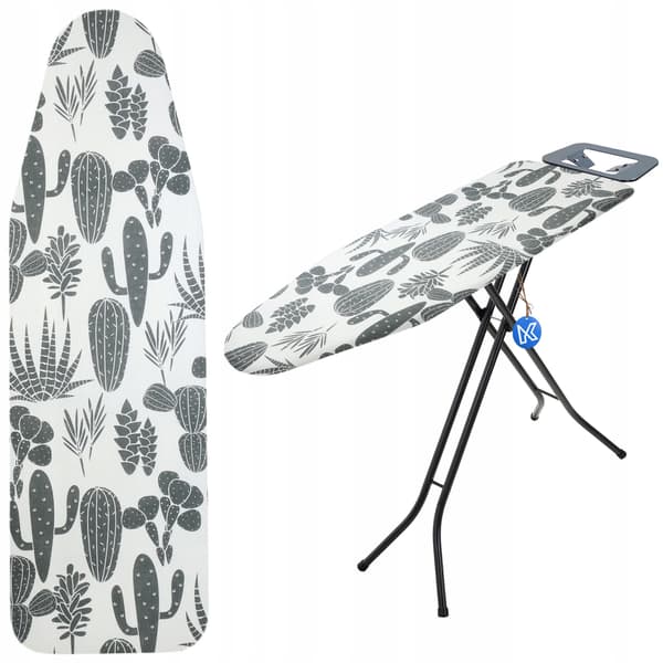 KADAX Strygebrætbetræk 132x48cm Stretch Kaktus