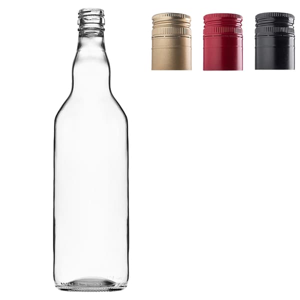 KADAX 10 st Monopol-flaskor 700 ml 0,7 l med kork för vin, likör, juice