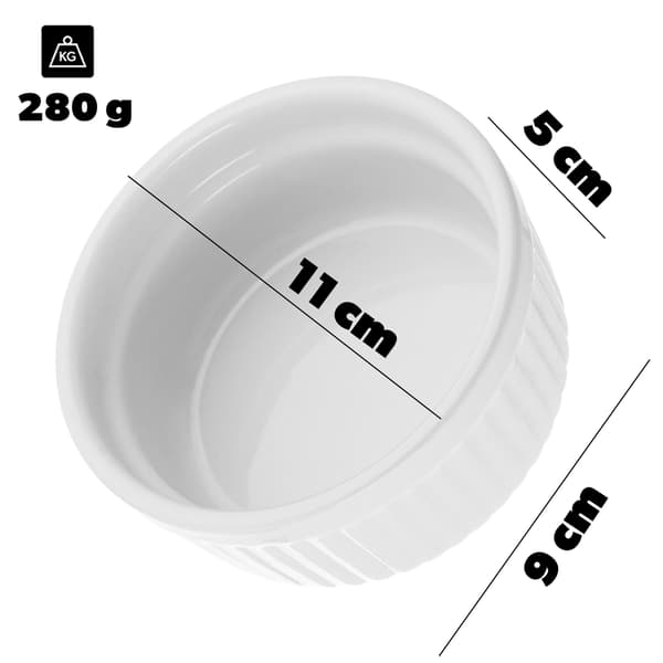 KADAX Kokilka do brulee 11CM TR-24-281 biała 44681