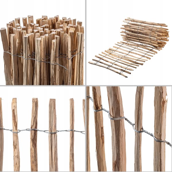 KADAX Hasselnøddehegn Oprullbart Beskyttende Havehegn 500x90 4-6cm