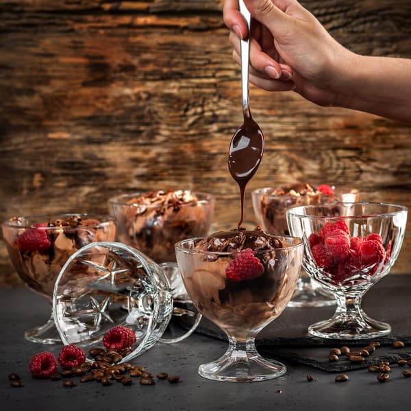KADAX Glasis Dessertbægre 300ml Isbægre Sæt med 6