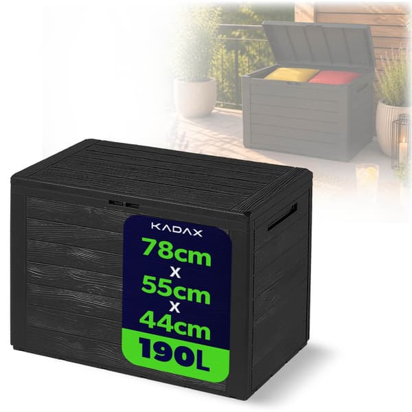 KADAX Haveboks Balkonboks 190L Til Have Balkon Terrasse Antracit