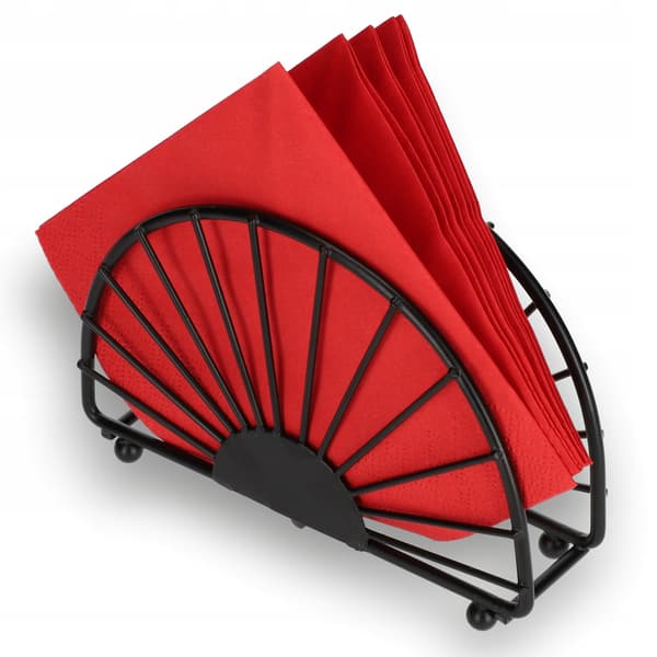 KADAX Servietholder Sort Metal Elegant Mat Servietholder 14cm