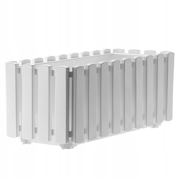KADAX Balkonglåda Blomkruka 38x18x16,5 cm Vit Balkong