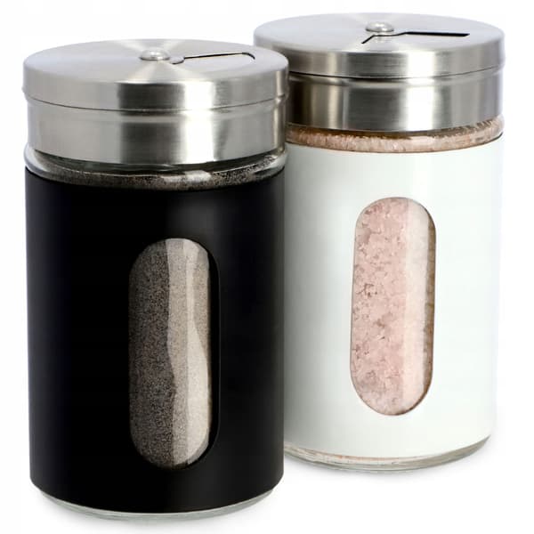 KADAX Salt- och pepparkarset 2 x 90 ml salt- och pepparkar i stål