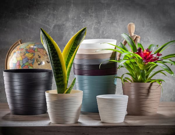 KADAX Urtepotte Låg Grøn Rund 15cm Plast