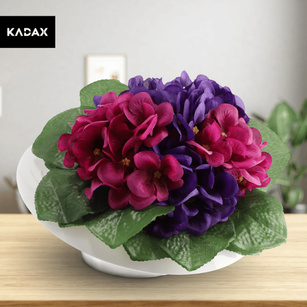 KADAX Urtepotteskjuler til Arrangementer Kompositioner Dekorationsfod Ikebana Hvid 9cm