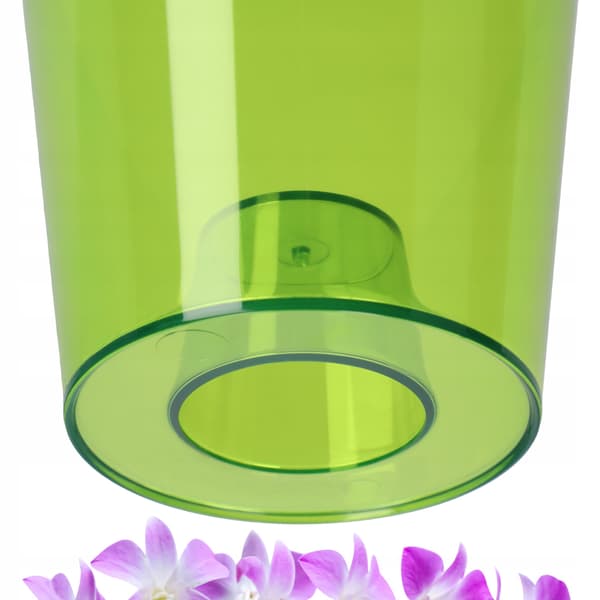 KADAX Urtepotteskjuler til Orkideer, Plastikplanter, 12 cm, Grøn, Kadax