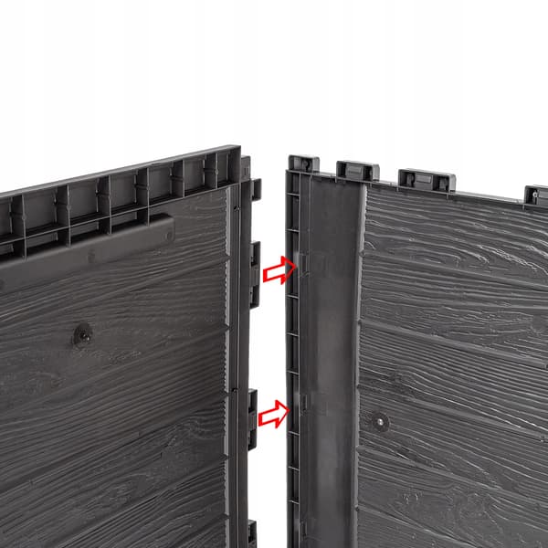 KADAX Haveboks Balkonboks 280L Til Have Balkon Terrasse Brun