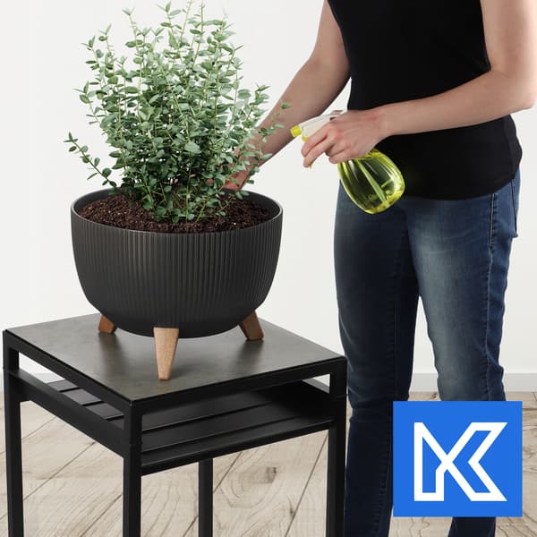 KADAX Urtepotte Havepotte med Ben til Blomster Stor Rund Indsatsskål 33 cm