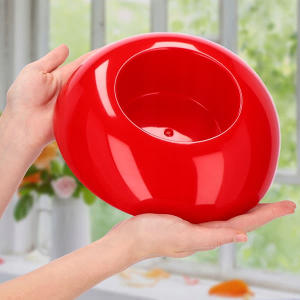KADAX Urtepotteskjuler til Arrangementer Kompositioner Dekorationsfod Ikebana Rød 12cm