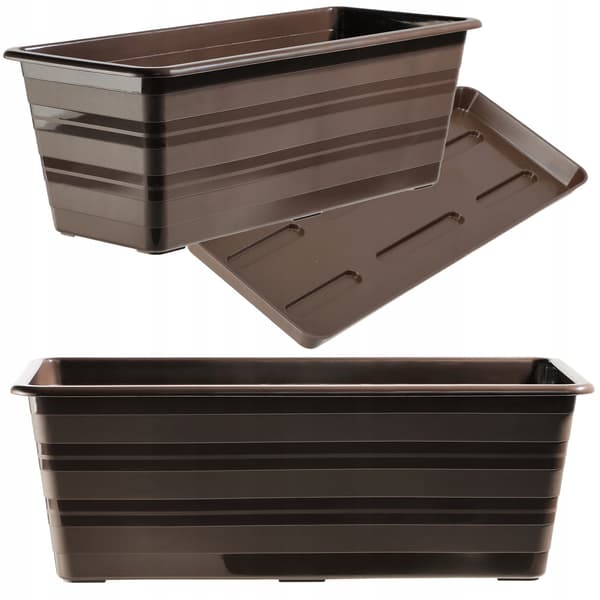 KADAX Balkonkasse 40 cm Urtepotte Urtepottestativ Balkon Blomsterstativ