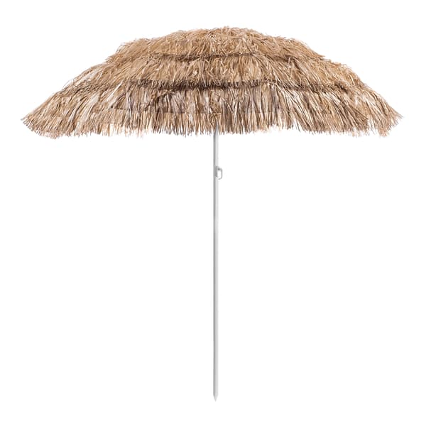 KADAX Haveparasol til Balkon Terrasse 155cm Hawaiiansk Justerbar Foldbar